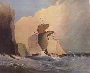 William Buelow Gould Sailing ships off a rocky coast